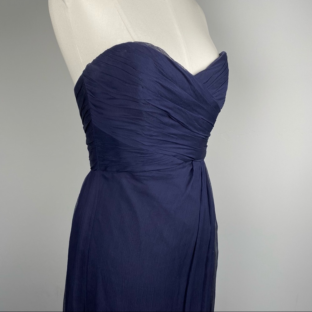 SOLD-Amsale Blue Bridesmaids Dress; Size 8; Style G629C - Picture 4 of 15